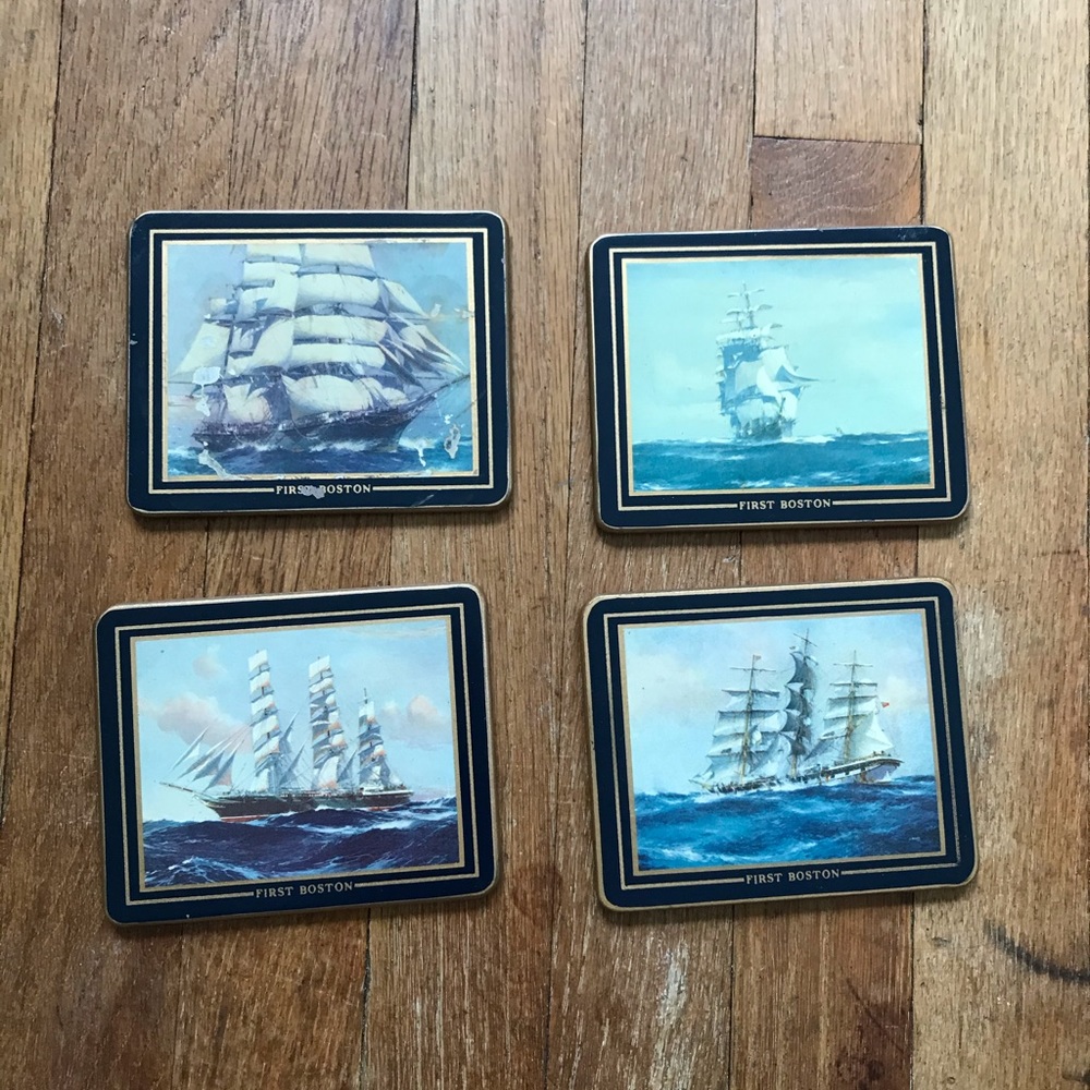 The Boston Ship Coaster Set